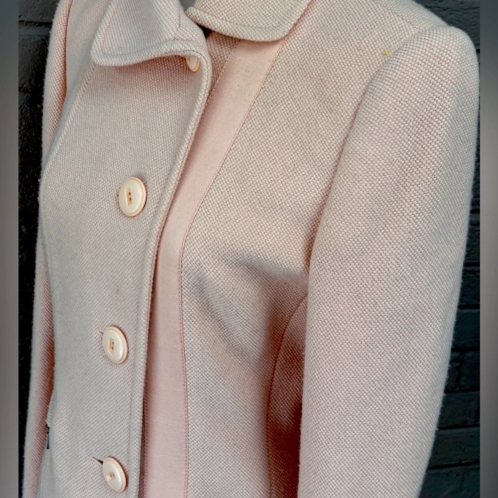 Carlisle Vintage  Peachy Pink Wool -Silk blend Jacket 6